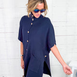 Carlisle Navy Knit Cape Molly Bracken