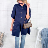 Carlisle Navy Knit Cape Molly Bracken