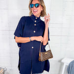 Carlisle Navy Knit Cape Molly Bracken