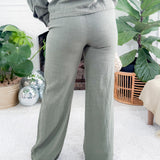 Carlton Dark Sage Tie Wide Leg Pant Bobi