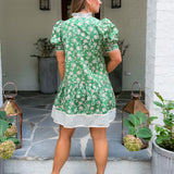 Carlton Green Acres Mini Dress Entro