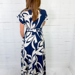 Carmela Navy Floral Maxi Dress BIGHIT