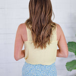 Carmen Pale Banana Keyhole Top Naked Zebra