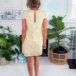 Carmen Sun Yellow Eyelet Mini Dress StarkX