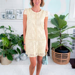 Carmen Sun Yellow Eyelet Mini Dress StarkX