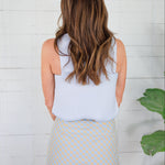 Carmen Halogen Blue Keyhole Top Naked Zebra