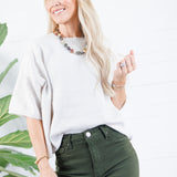 Carnival Ivory Boxy Sweater Le Lis