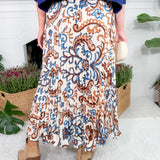 Carter Puddle + Sky Pleated Maxi Skirt