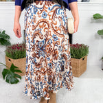 Carter Puddle + Sky Pleated Maxi Skirt