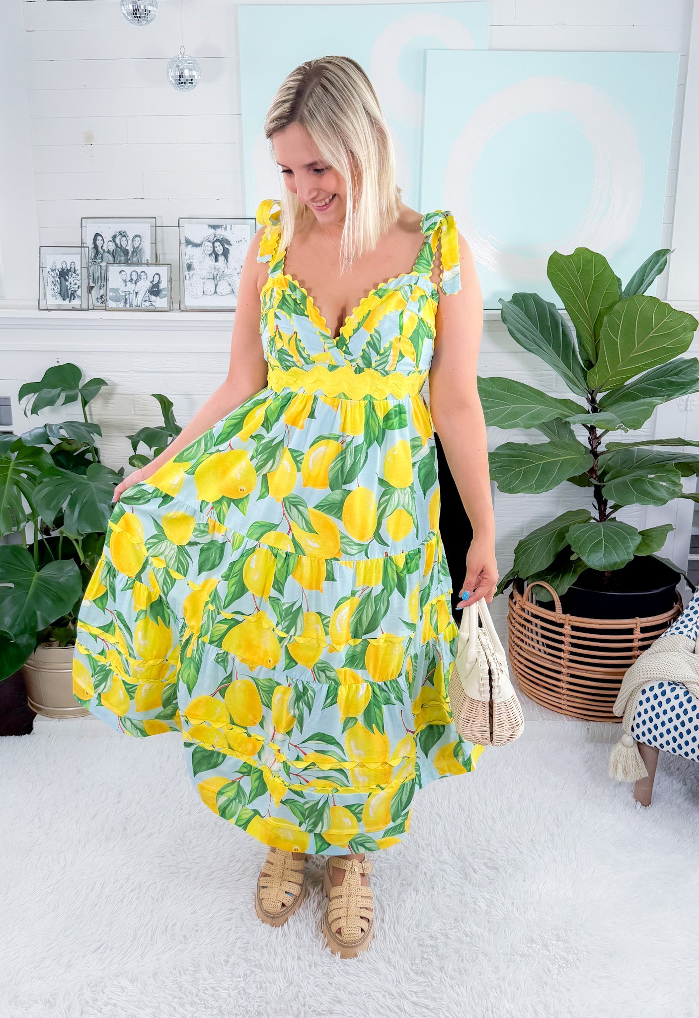 Catarina Limoncello Midi Dress Prosperina