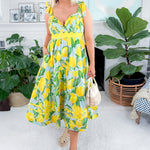 Catarina Limoncello Midi Dress Prosperina