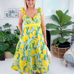 Catarina Limoncello Midi Dress Prosperina