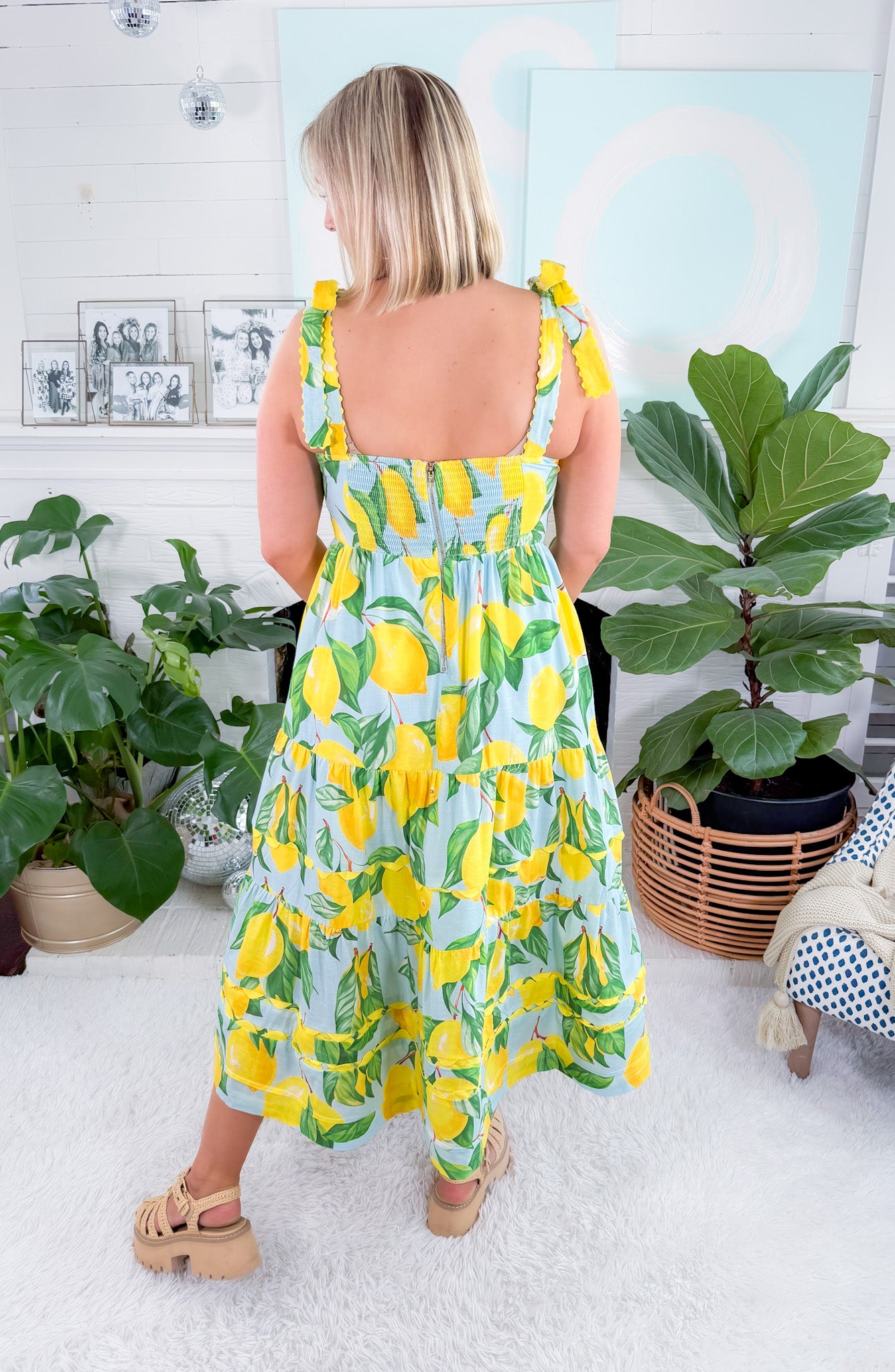 Catarina Limoncello Midi Dress Prosperina