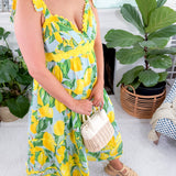 Catarina Limoncello Midi Dress Prosperina