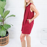 Catherine Crimson Mini Dress Entro