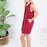 Catherine Crimson Mini Dress Entro