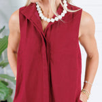 Catherine Crimson Mini Dress Entro