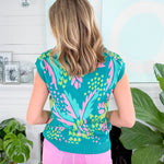 Celia Aloha Green Sleeveless Sweater Mary Square