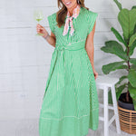 Chappel Apple Striped Shirt Dress Entro 