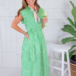 Chappel Apple Striped Shirt Dress Entro 