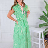 Chappel Apple Striped Shirt Dress Entro 