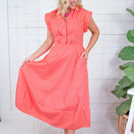 Chappel Punch Striped Shirt Dress Entro