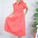 Chappel Punch Striped Shirt Dress Entro