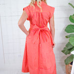 Chappel Punch Striped Shirt Dress Entro