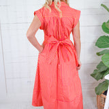 Chappel Punch Striped Shirt Dress Entro