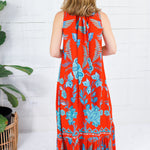 Charlie Strawberry Waves Maxi Dress Briton Court