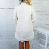 Charlotte Ecru Eyelet Shift Dress JODIFL