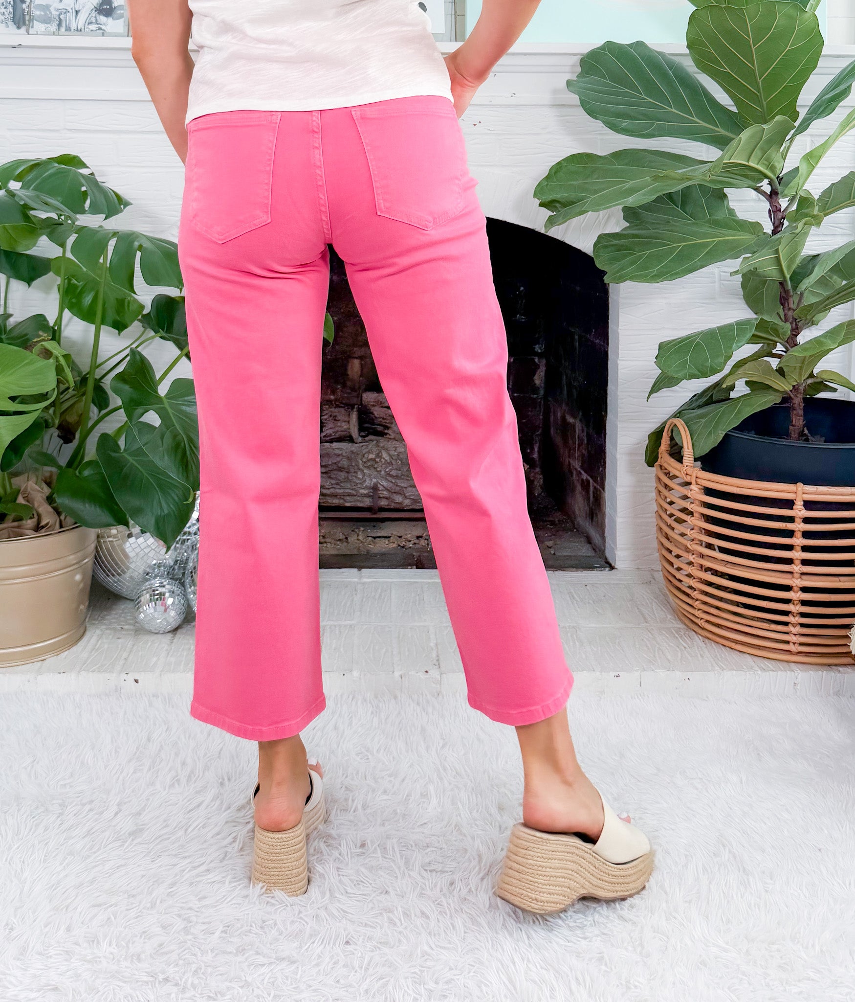 Charlotte Sugar Coral Wide Leg Jeans KUT