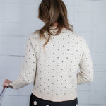 Chester Cream + Black Dot Cardigan Compania Fantastica