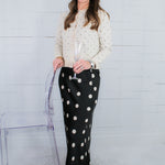 Chester Cream + Black Dot Cardigan Compania Fantastica
