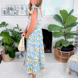 Chilton Lemonada Bliss Maxi Dress Meet Me in Santorini