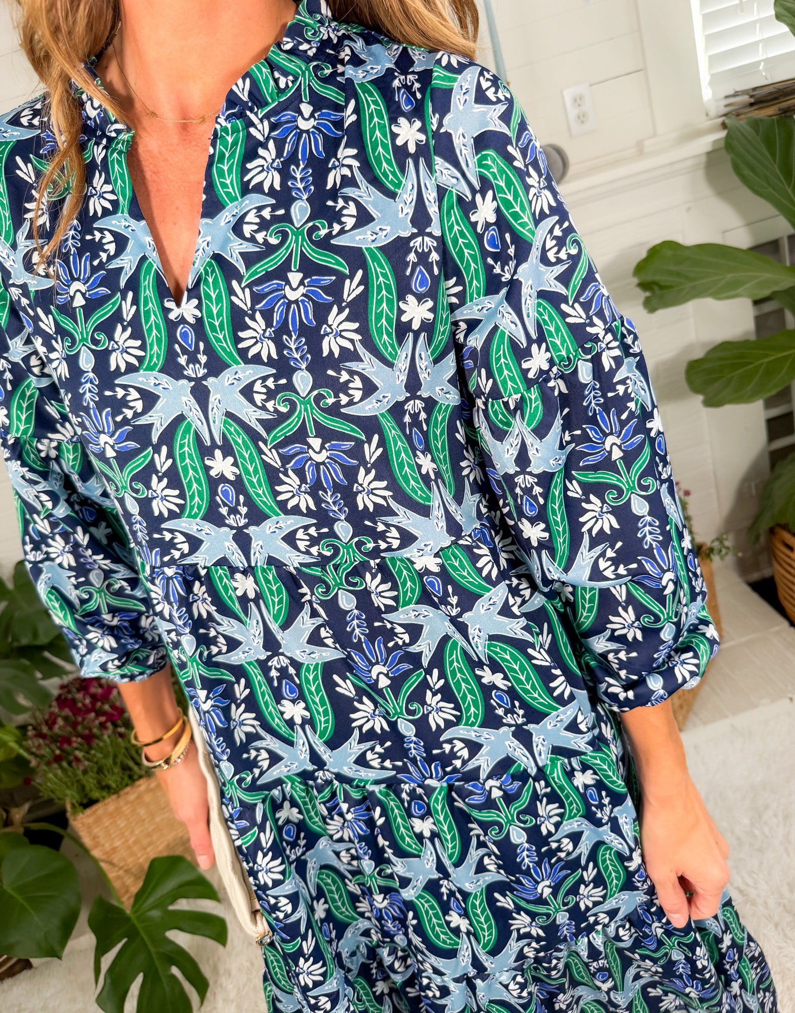 Christina Navy  Gossamer Wings Maxi Dress Mary Square