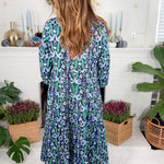 Christina Navy  Gossamer Wings Maxi Dress Mary Square