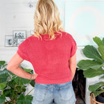 Cinnamon Open Weave Summer Sweater