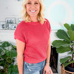Cinnamon Open Weave Summer Sweater