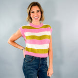 Cisse Rose Striped Sweater Frnch