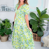 Citrus Splash Maxi Dress Meet Me in Santorini