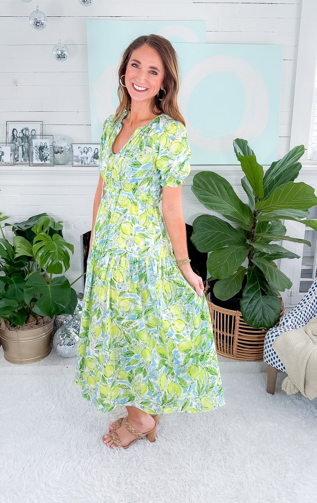 Citrus Splash Maxi Dress Meet Me in Santorini