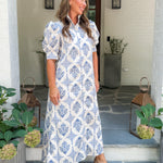 Claire French Vintage Floral Maxi Dress Karlie