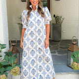 Claire French Vintage Floral Maxi Dress Karlie