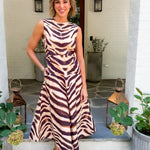 Claire Zebra Maxi Dress Elizabeth James the Label 