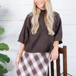 Clancy Brown Mock Neck Sweater Glam