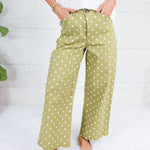 Clarence Olive Dottie Pants Glam