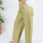 Clarence Olive Dottie Pants Glam