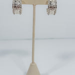 Clement Wide Silver Hammered Hoops