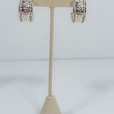 Clement Wide Silver Hammered Hoops